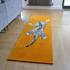 Modern Leopard Art Hand-Tufted Carpet | Premium New Zealand Wool | Hallway Runner Rug