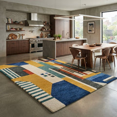 Modern Solid Ruby Red Hand Tufted Area Rug