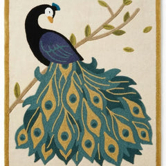 Art Deco Peacock Rug