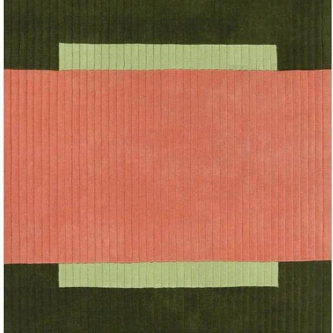 Modern Ribbed Texture Hand-Tufted Area Rug | Premium New Zealand Wool | Designer Color-Block Wool Rug