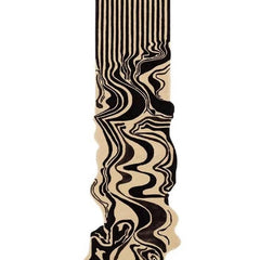 Premium Hand Tufted Abstract Wave Runner Rug | Modern Designer Wool Carpet for Hallway, Living Room & Luxury Home Décor