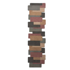 Hand Tufted Modern Geometric Runner Carpet | Luxury Wool Area Rug for Hallway, Living Room & Bedroom Décor