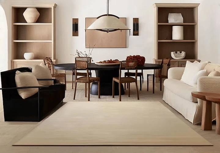 Hand Tufted Ivory Wool Carpet | Made with 100% Ethically Sourced New Zealand Wool for Premium Modern Homes