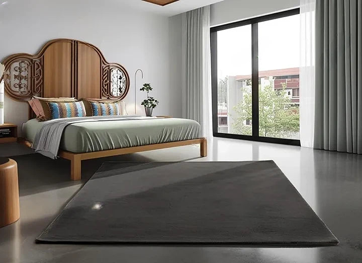 Luxury Charcoal Grey Hand Tufted Area Rug | New Zealand Wool | Soft, Durable Modern Minimalist Carpet