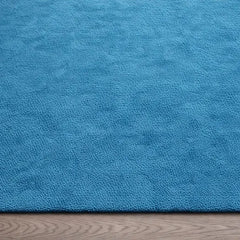 Modern Solid Blue Hand Tufted Rug | Luxury Plush Area Carpet for Living Room, Bedroom & Contemporary Home Interiors