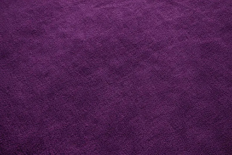 Plush Aubergine Shag Rug, Deep Purple Velvet, Modern Living Room Decor