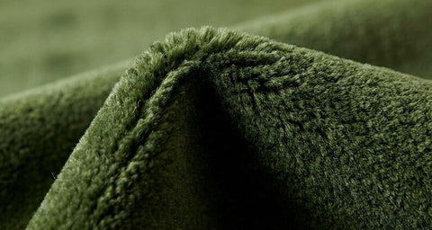Solid Olive Green Hand-Tufted Wool Area Rug | Luxury Minimalist Carpet for Living Room, Bedroom & Home Decor