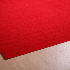 Modern Solid Red Hand Tufted Area Rug | Premium Plush Carpet for Living Room, Bedroom | Contemporary Luxury Home Decor
