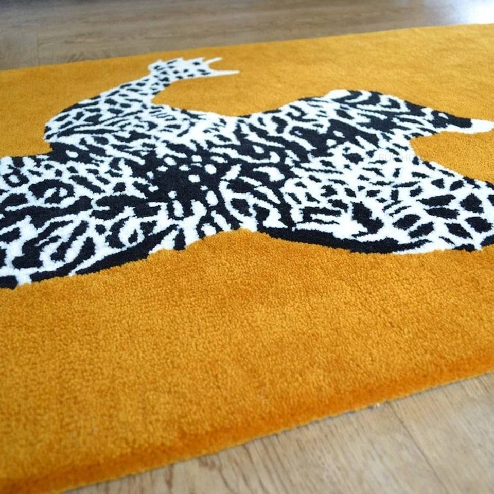 Modern Leopard Art Hand-Tufted Carpet | Premium New Zealand Wool | Hallway Runner Rug