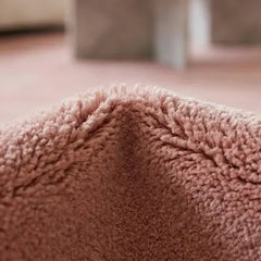 Luxury Solid Blush Terracotta Hand Tufted Wool Area Rug | Modern Minimalist Carpet for Home Décor, Living Room & Bedroom
