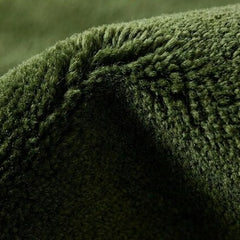 Solid Olive Green Hand-Tufted Wool Area Rug | Luxury Minimalist Carpet for Living Room, Bedroom & Home Decor