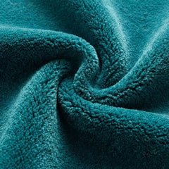 Dark Teal Round Area Rug 9x9 – Luxury Hand Tufted New Zealand Wool, Solid Modern Living Room Carpet, Thick Plush Contemporary Rug