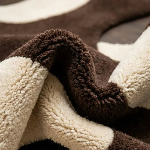 Modern Abstract Hallway Runner Rug | Hand Tufted New Zealand Wool Area Rug