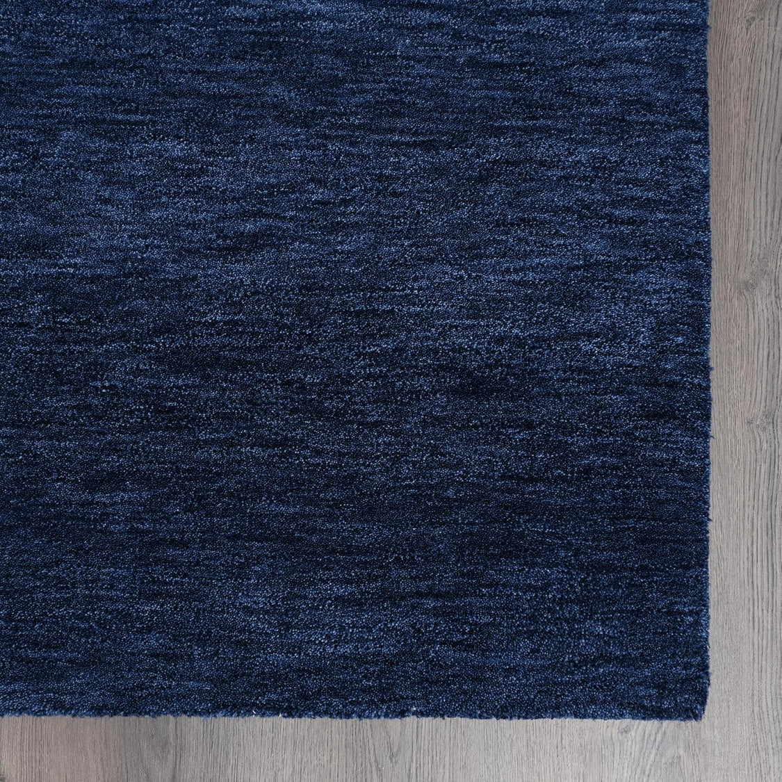 Premium Deep Navy Blue Hand Tufted Wool Area Rug | Modern Luxury Carpet for Living Room, Bedroom & Home Decor
