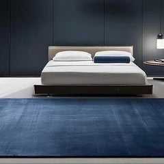 Premium Deep Navy Blue Hand Tufted Wool Area Rug | Modern Luxury Carpet for Living Room, Bedroom & Home Decor