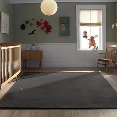 Luxury Charcoal Grey Hand Tufted Area Rug | New Zealand Wool | Soft, Durable Modern Minimalist Carpet