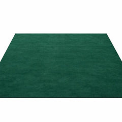 Solid Emerald Green Area Rug – Hand Tufted Plush Carpet for Living Room, Modern Contemporary Bedroom & Home Decor