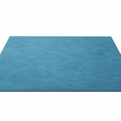 Modern Solid Blue Hand Tufted Rug | Luxury Plush Area Carpet for Living Room, Bedroom & Contemporary Home Interiors