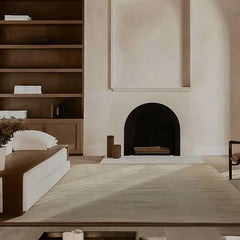 Premium Hand Tufted New Zealand Wool Carpet | Luxury Neutral Beige Modern Area Rug for Living Room & Bedroom