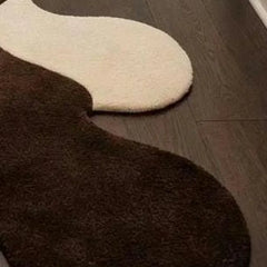 Modern Abstract Hallway Runner Rug | Hand Tufted New Zealand Wool Area Rug