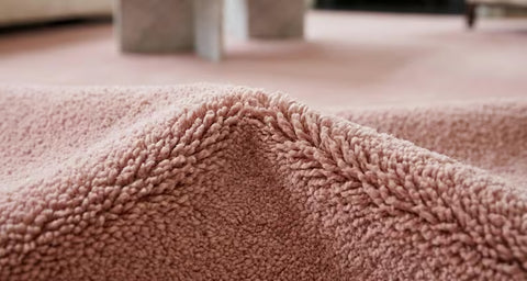 Luxury Solid Blush Terracotta Hand Tufted Wool Area Rug | Modern Minimalist Carpet for Home Décor, Living Room & Bedroom