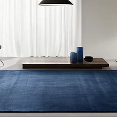 Premium Deep Navy Blue Hand Tufted Wool Area Rug | Modern Luxury Carpet for Living Room, Bedroom & Home Decor