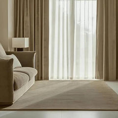 Premium Hand Tufted New Zealand Wool Carpet | Luxury Neutral Beige Modern Area Rug for Living Room & Bedroom