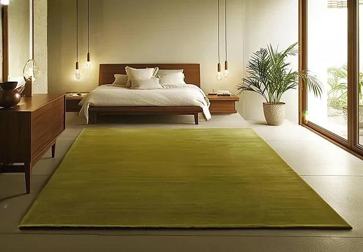 Calm & Cozy Olive Green Hand Tufted Carpet | New Zealand Wool Premium Rug for Family Living Spaces, Home & Floor Decor
