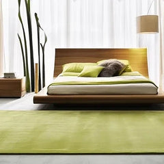 Premium Solid Olive Green Hand Tufted Wool Carpet | Modern Luxury Minimalist Area Rug for Living Room & Bedroom