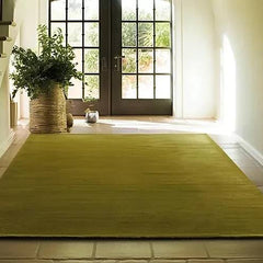 Calm & Cozy Olive Green Hand Tufted Carpet | New Zealand Wool Premium Rug for Family Living Spaces, Home & Floor Decor