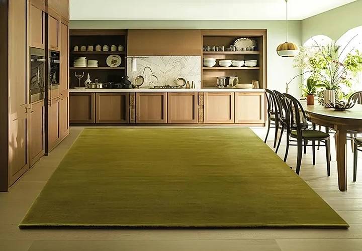 Calm & Cozy Olive Green Hand Tufted Carpet | New Zealand Wool Premium Rug for Family Living Spaces, Home & Floor Decor