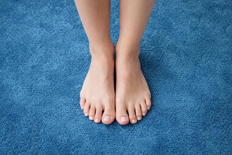 Modern Solid Blue Rug